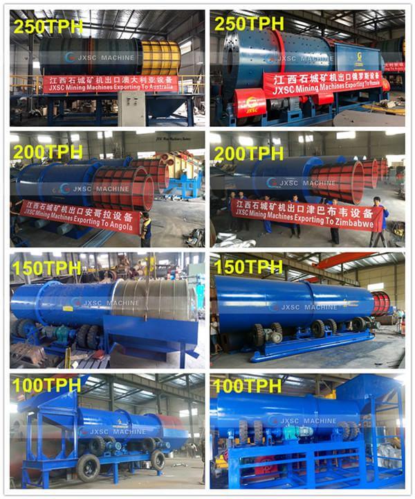 Heavy duty 5-250tph silica sand washing and separation machine for quartz sand processing plant