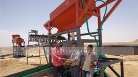 Planta lavadora de oro aluvial 20TPH en Sudán