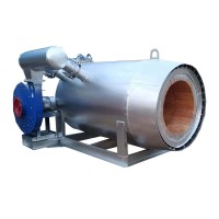 Sistema de secador rotativo com aquecimento a carvão