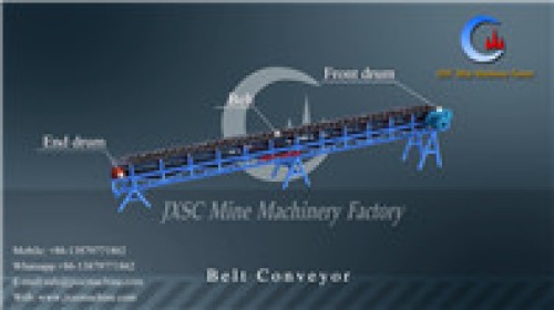 La cinta transportadora es uno de los equipos auxiliares necesarios en el proceso minero