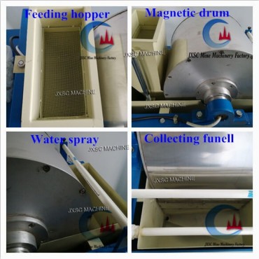 Small Weak Intensity Wet Magnetic Separator