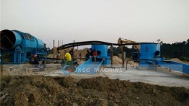 Planta de extracción de oro aluvial 100TPH en Ghana