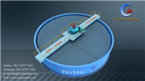 Mining thickener is the main equipment of dewater in mineral dressing plants