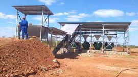 Planta de processamento de minério de ouro 4TPH no Zimbabué