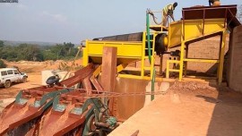 100TPH Alluvial Gold (with Sticky Clay) Porcessing Plant in Pakistan