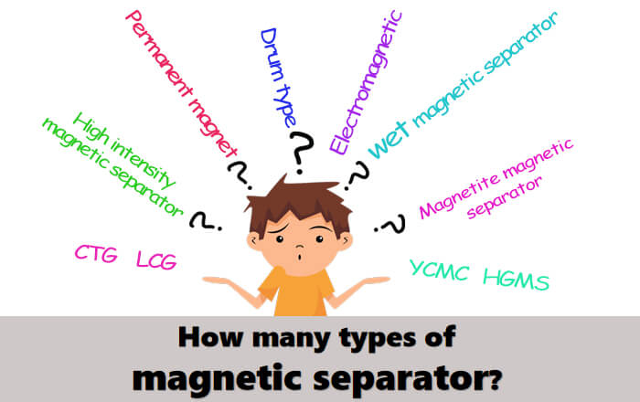 cuántos tipos de separador magnético