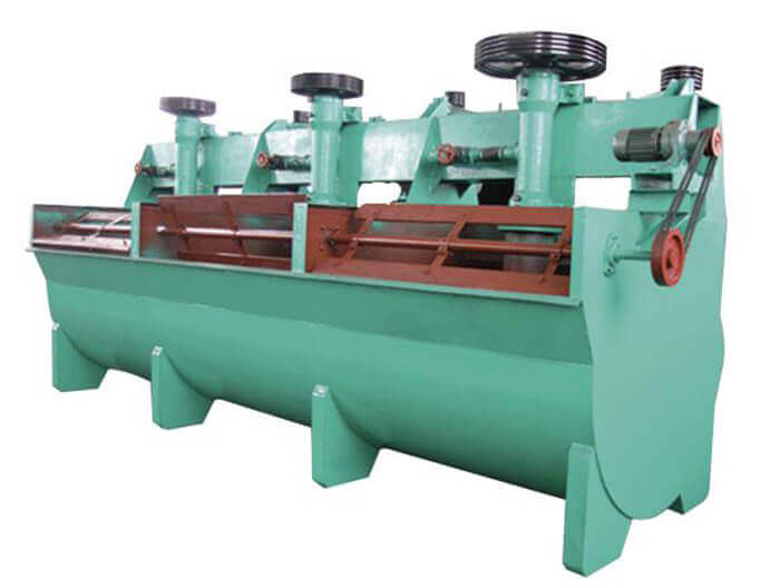 Inflatable agitating flotation machine