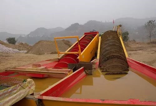 mesin cuci pasir spiral
