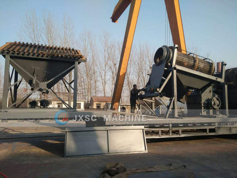 vehicle portable sand wash plant