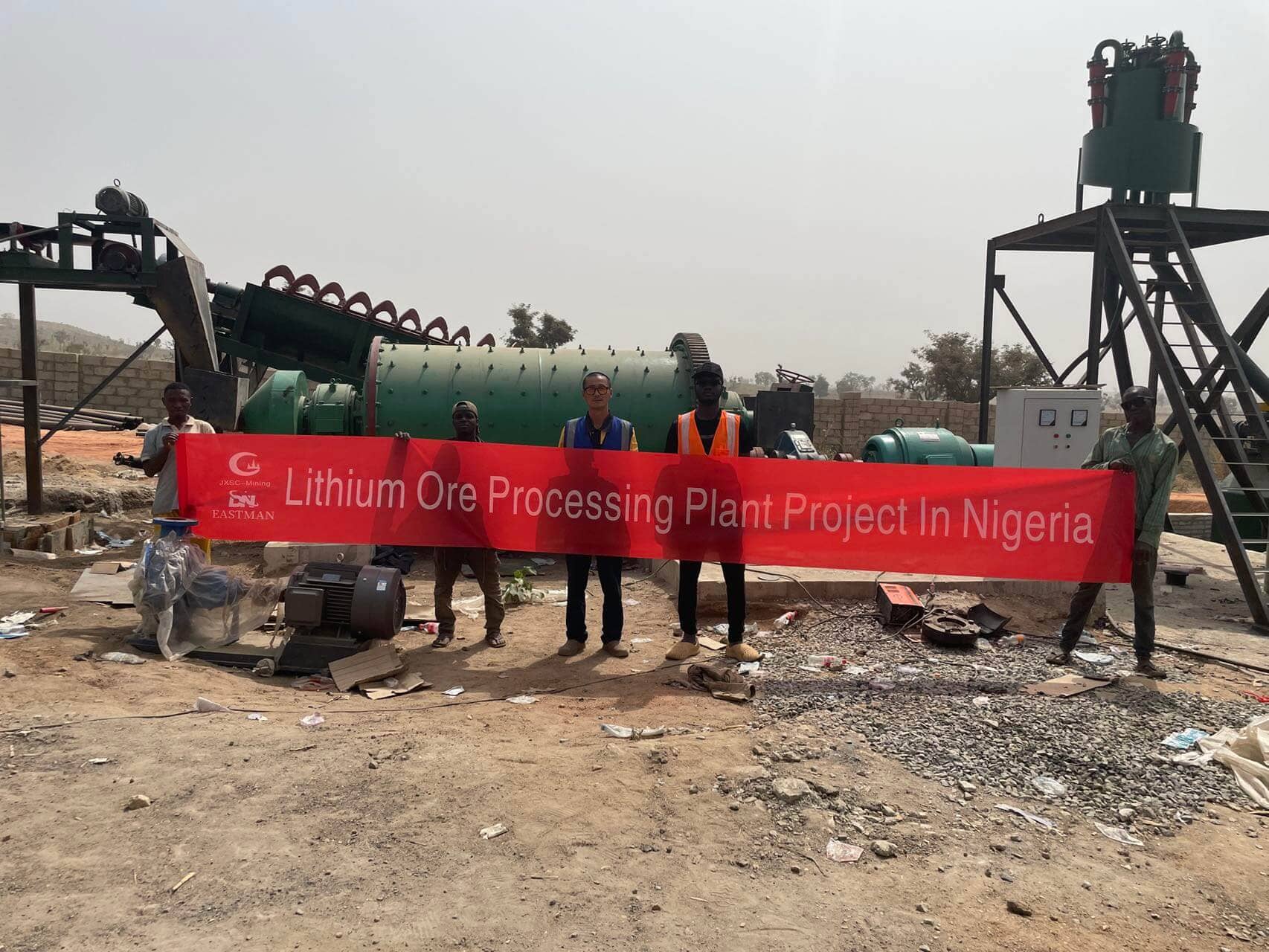 Usine de traitement de lithium de 120 TPD au Nigeria