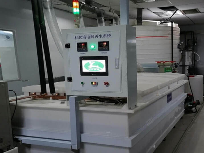 Sistema de recuperação de cobre para eletrólise de resíduos químicos líquidos castanhos Sistema de recuperação de cobre para eletrólise de resíduos químicos líquidos castanhos