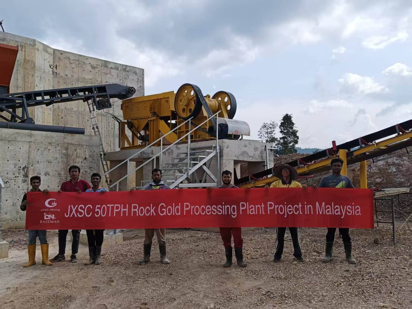 50 TPH Rock Gold Processing Plant in Malaysia (1) 50 TPH Rock Gold Processing Plant in Malaysia