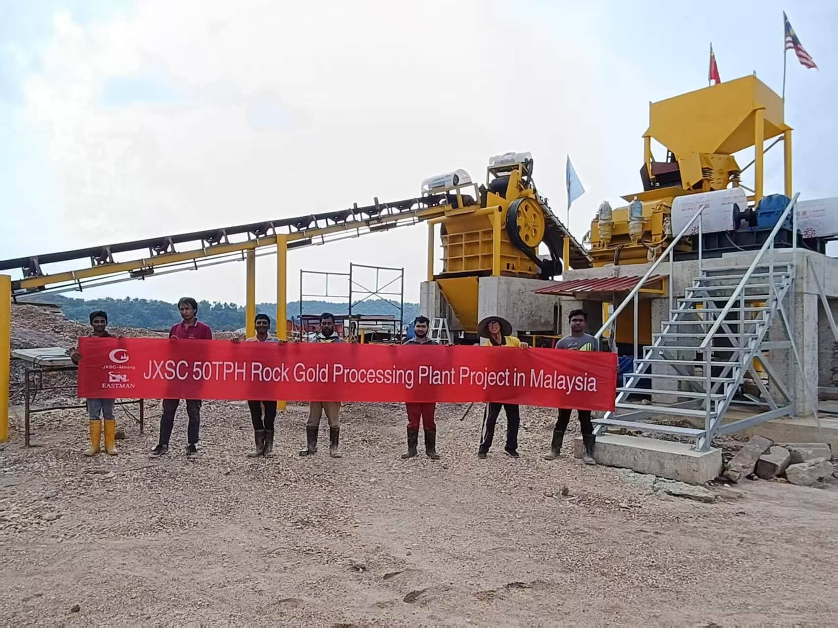50 TPH Rock Gold Processing Plant in Malaysia (3) 50 TPH Rock Gold Processing Plant in Malaysia