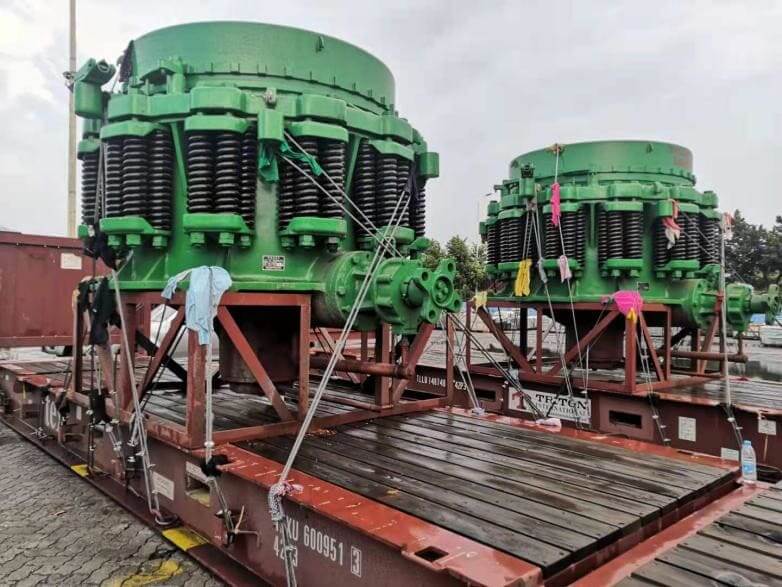 Cambodia 300TPH Limestone Plant Project Sharing-cone crusher concasseur à cône